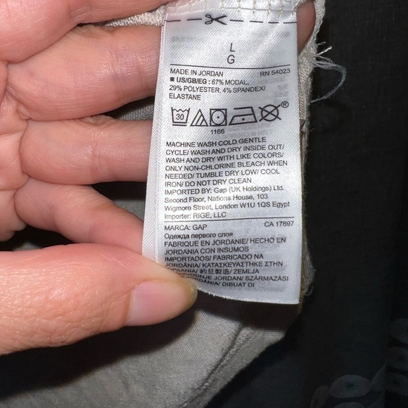 GAP Cowl Neck Long Sleeve Top - Women’s Large - Light Heathered Tan - Picture 4 of 7